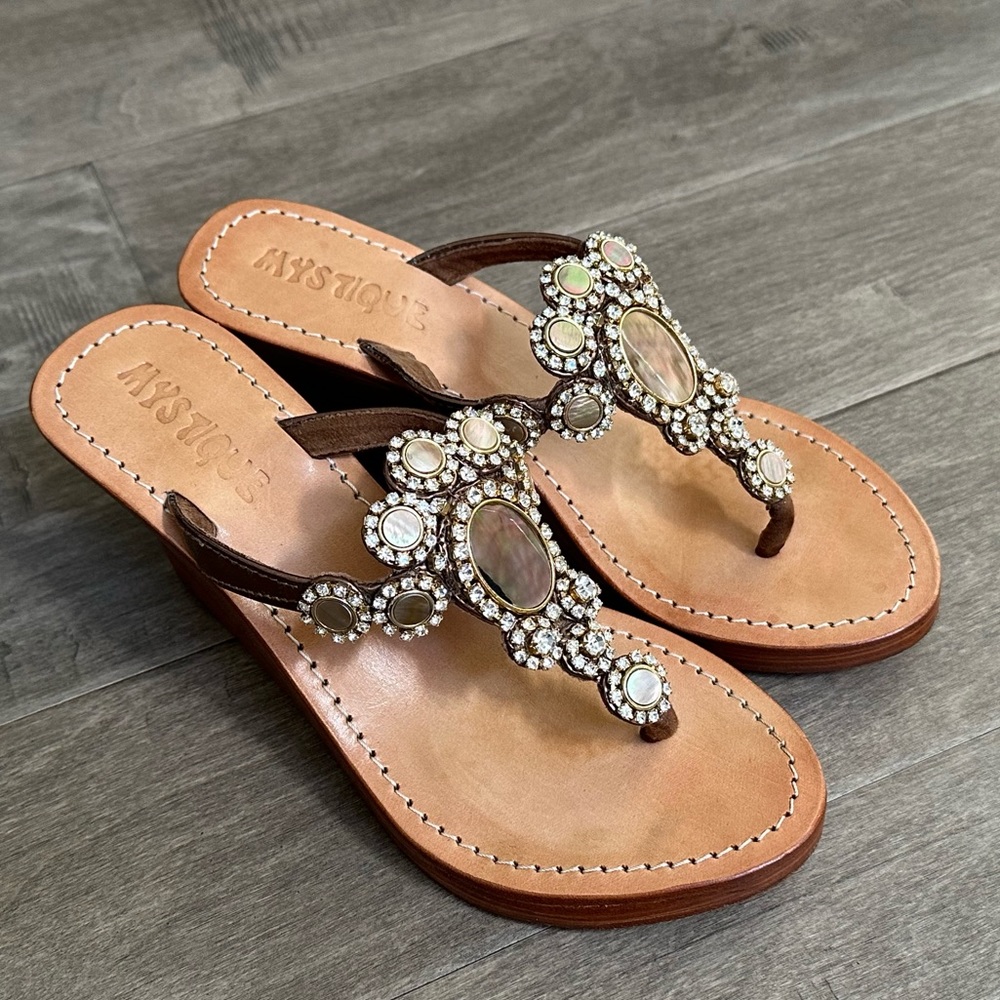 Mystique 3” Wedge Sandals Bronze